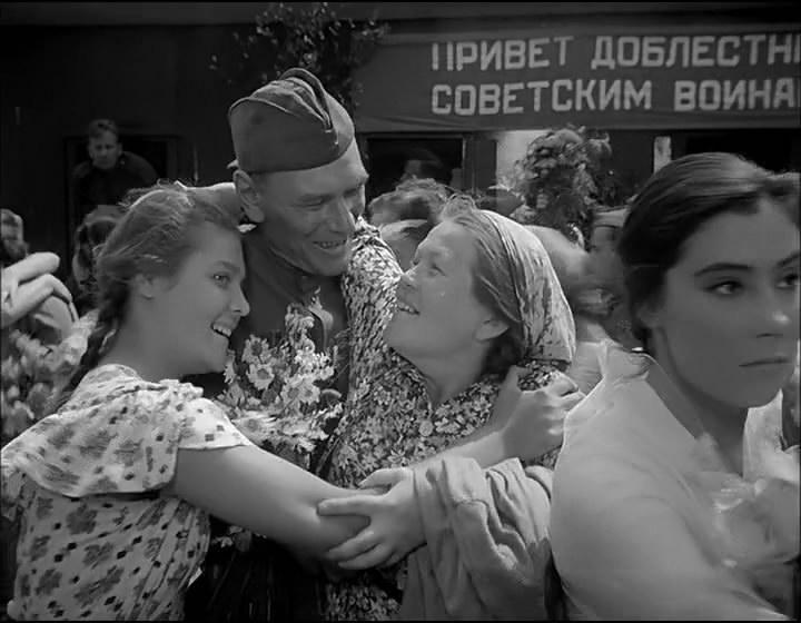 встреча воинов с войны